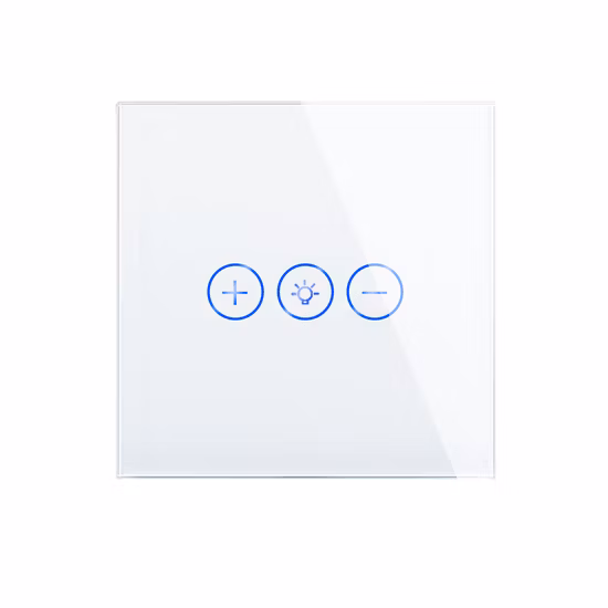 Automatización del hogar Interruptor inteligente inalámbrico WiFi Zigbee Bluetooth de vidrio negro