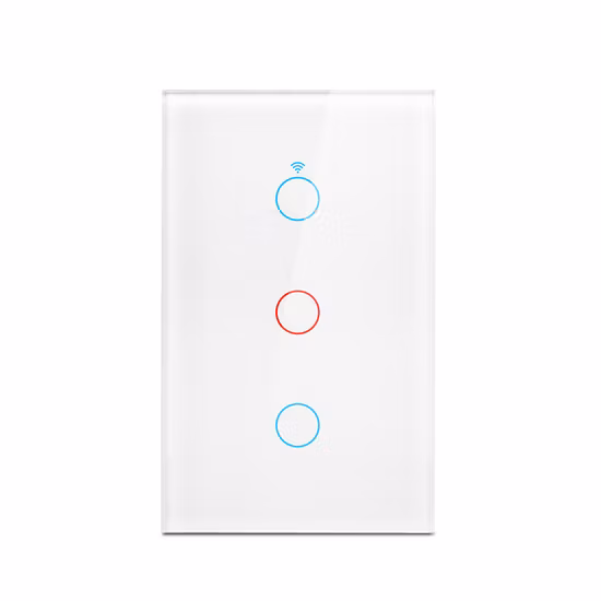 Minco Home Us Standard Ningún interruptor inteligente de pared neutral Tuya WiFi+RF Sistema de control de luz de pared