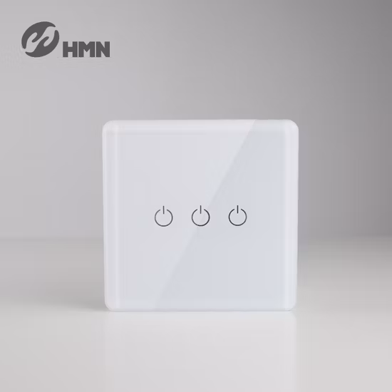 Interruptor de luz WiFi de pared estándar de la UE, interruptor de Control remoto táctil con Amazon Alexa Google para interruptor inalámbrico de hogar inteligente