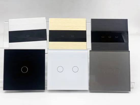 Interruptor de luz inalámbrico sin interruptor inteligente táctil de pared WiFi Zigbee de vidrio neutro